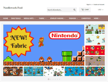 Tablet Screenshot of needleworkfool.com